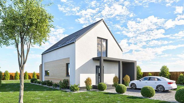 DOM JEDNORODZINNY "KOMFORT 7" <br><span style="font-size: 16px">106m<sup>2</sup> | Piętrowy</span>